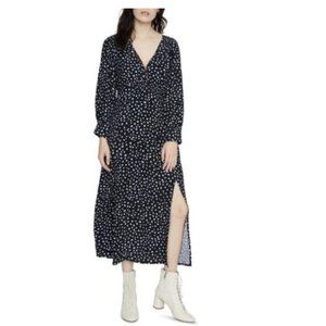Sanctuary Niki Smocked-Waist Midi Dress Black 8